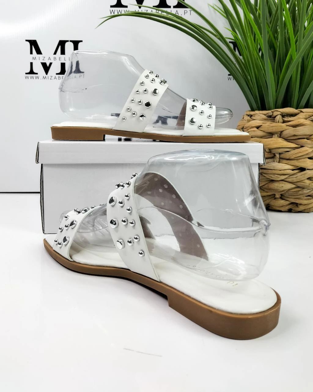 Chinelo / Sandália branca com taxas T.38 – photo 8
